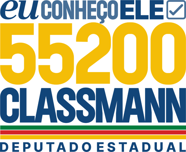 Eu conheço ele. Número 55200. Classmann, Deputado Estadual.